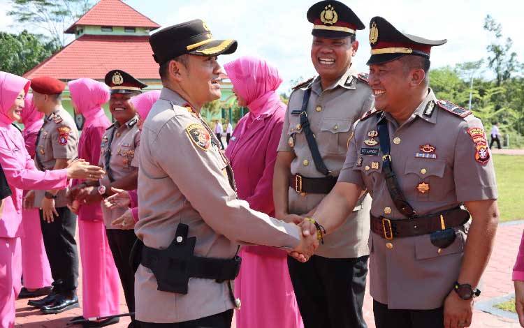 Polres Gunung Mas Gelar Sertijab Sejumlah PJU hingga Kapolsek Rungan