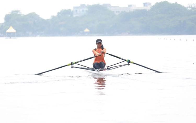 Atlet Dayung Kalteng Awali Lomba POPNAS XVII 2025 dengan Semangat Juang Tinggi