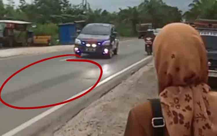 Tumpahan Solar di Jalan Jenderal Sudirman Sampit Kerap Memakan Korban