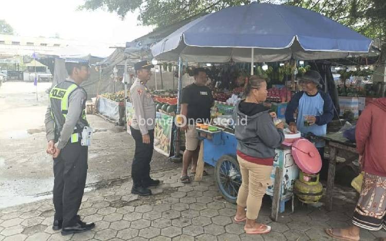 Pamapta I Polres Gunung Mas Patroli di Siang Hari Jaga Kamtibmas