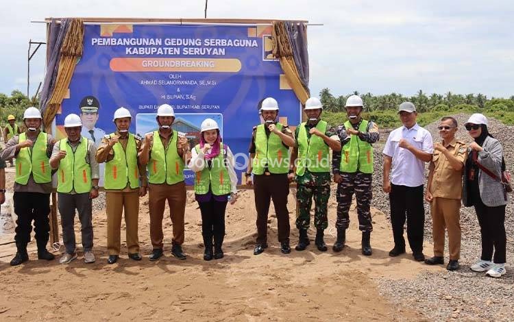 Bupati Seruyan Groundbreaking Pembangunan Gedung Serba Guna di Kuala Pembuang