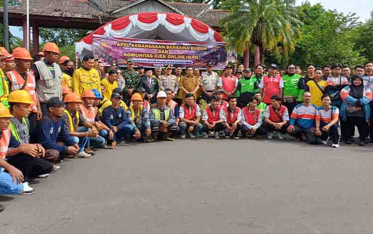 Polres Kotim Gandeng Ojol dan Buruh Jaga Kamtibmas