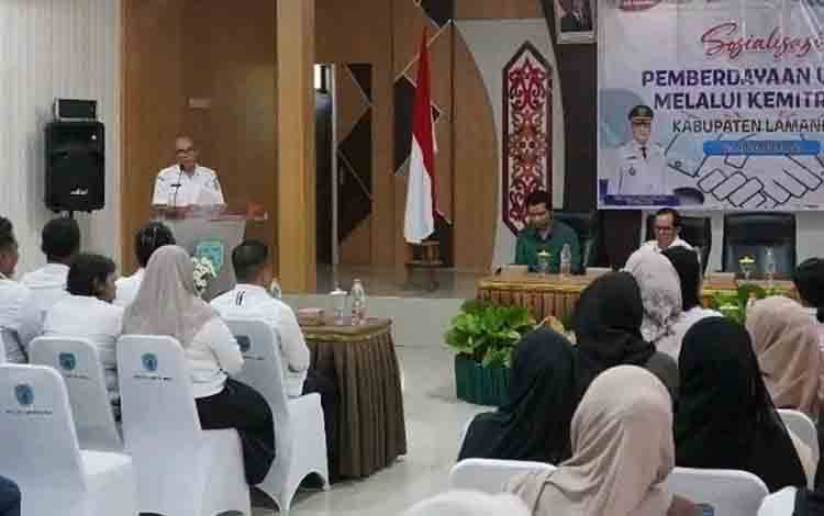 Pemkab Lamandau Dorong Pemberdayaan UMKM melalui Sosialisasi Kemitraan