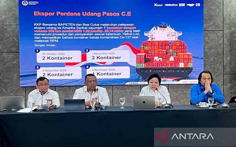 AS kembali Percaya RI Ekspor Udang Rp20,4 Miliar Usai Isu Cs-137