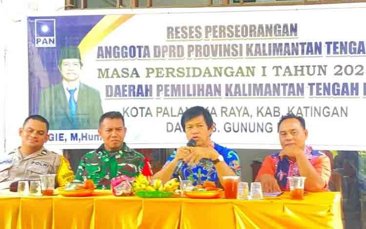 Reses di Kanarakan, Anggota DPRD Kalteng Fokus pada Infrastruktur, Kesehatan dan Mitigasi Banjir