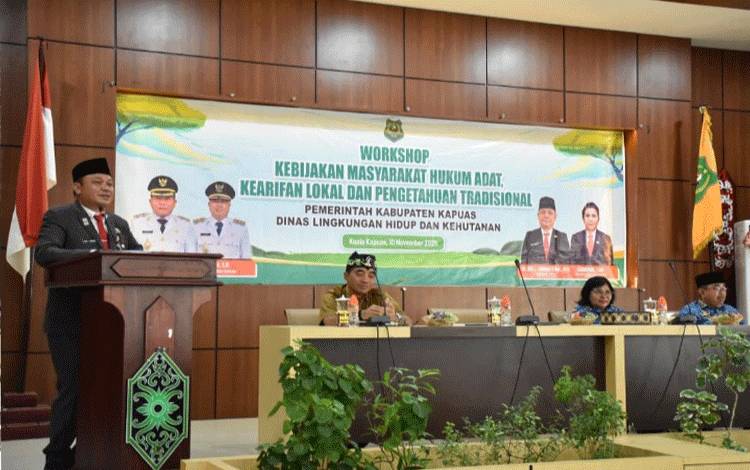Pemkab Kapuas Buka Workshop Kearifan Lokal, Perkuat Komitmen Lindungi Masyarakat Adat