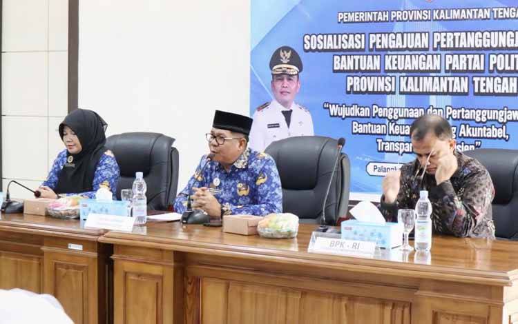 Pemprov Kalteng Salurkan Hibah Bantuan Keuangan Parpol Rp6,3 Miliar