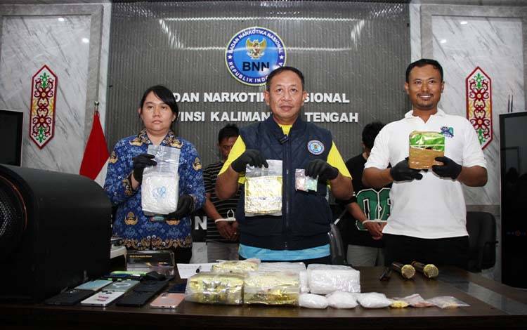 BNNP Kalteng Tangkap Pasutri Pembawa 8,3 Kg Sabu