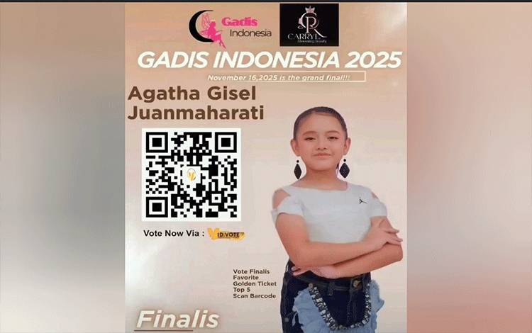 Anak Kalteng Bernama Agatha Gisel Juanmaharati Melaju ke Final Nasional Gadis Indonesia 2025