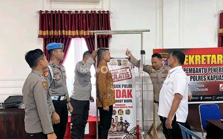 Polres Kapuas Kawal Pendaftaran Bintara Brimob 2026