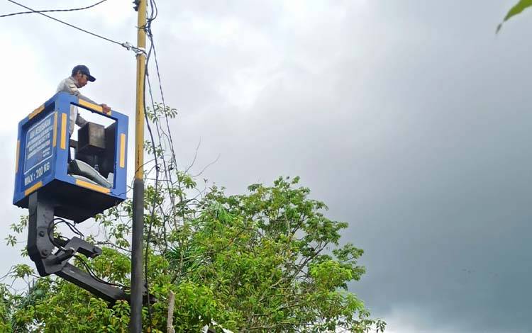 Dishub Kotim terus Wujudkan Sampit Terang, Fasilitas Umum Prioritas