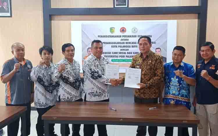 BPBD Palangka Raya Gandeng FISIP Universitas PGRI Tingkatkan Penanggulangan Bencana
