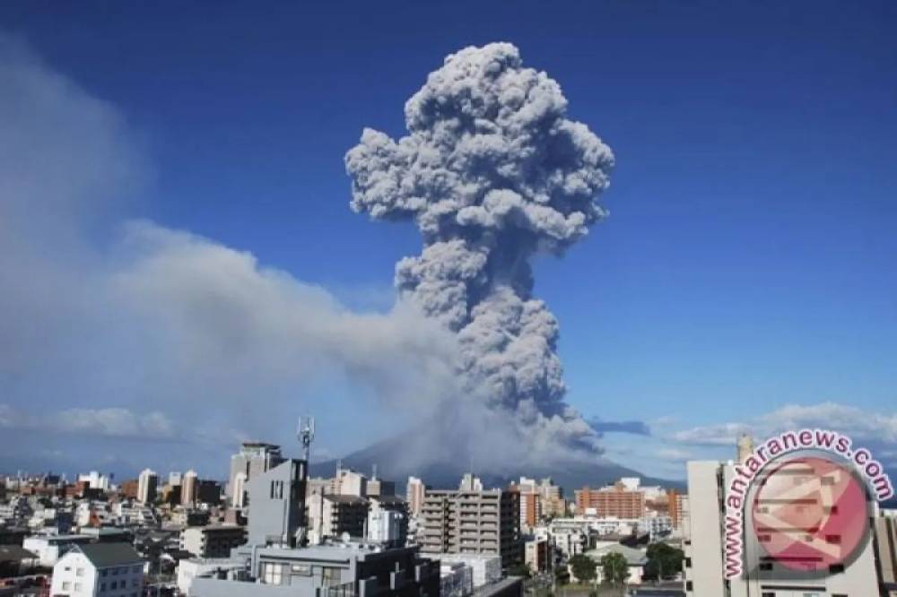 Gunung Sakurajima di Jepang Meletus, Lontarkan Abu Setinggi 4.400 Meter