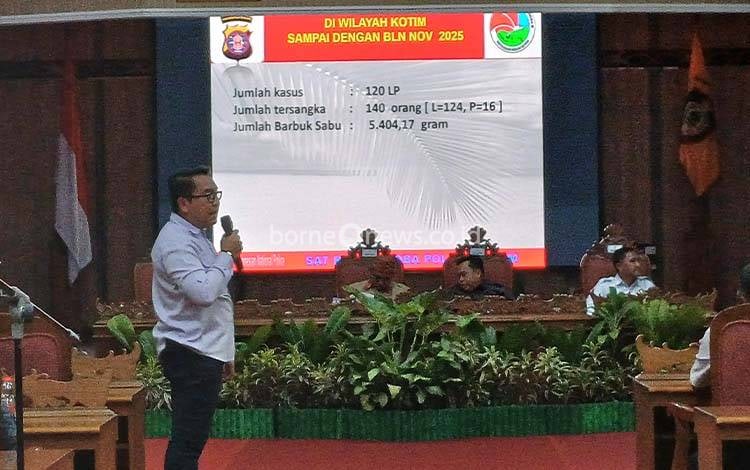 Polres Kotim Amankan 5,404 Kg Narkoba dari 120 Kasus 2025