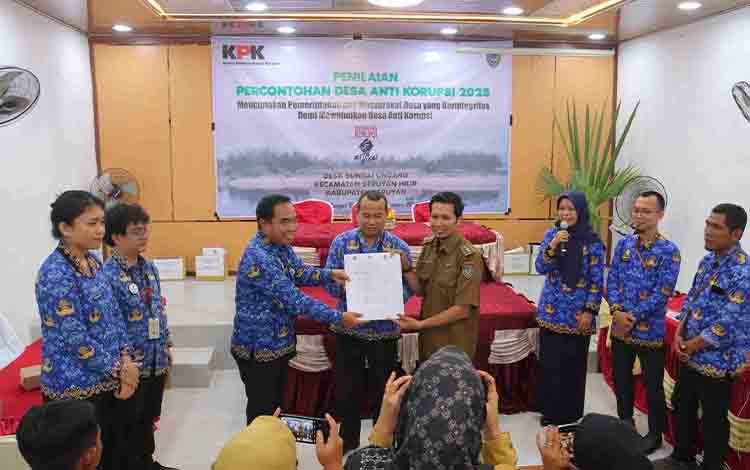 Pemprov Kalteng Lakukan Penilaian Calon Desa Percontohan Antikorupsi