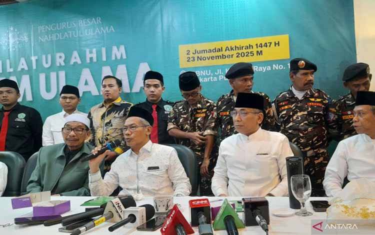 Silaturahim Alim Ulama PBNU Sepakat Tak Ada Pemakzulan Gus Yahya
