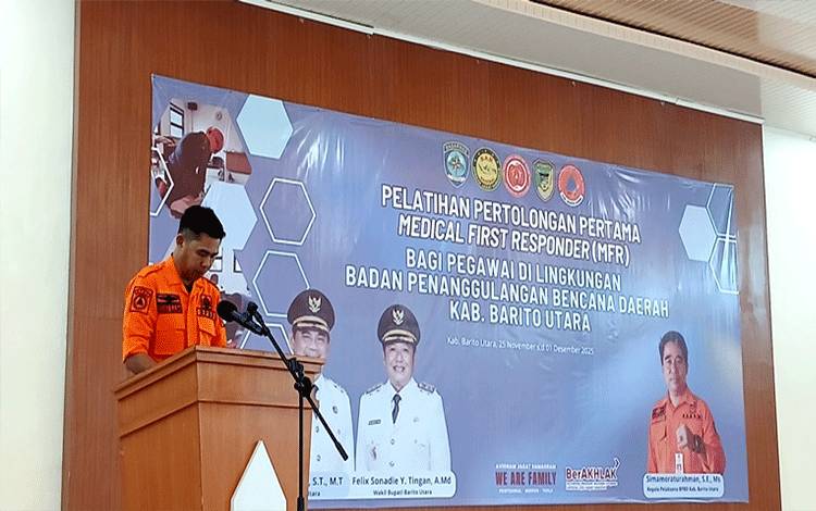 45 ASN BPBD Barito Utara Ikuti Pelatihan Pertolongan Pertama MFR