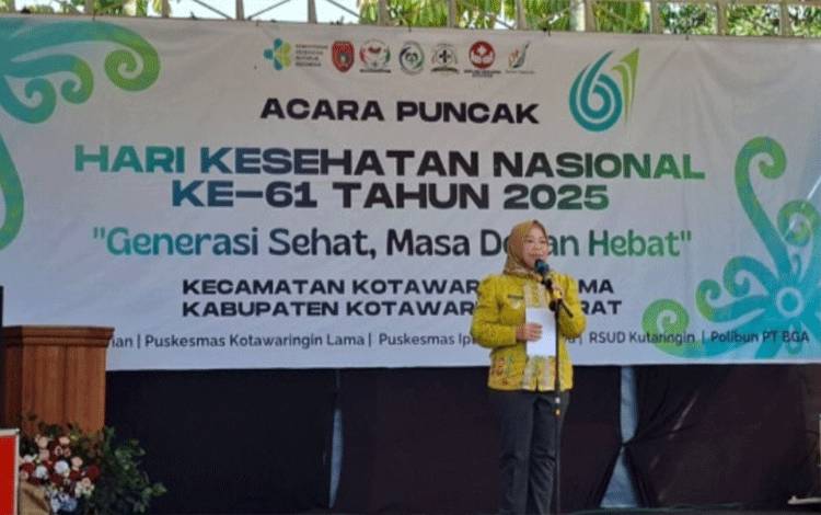 Pimpin Peringatan HKN ke-61 di Kobar, Bupati Ajak Tingkatkan Kualitas Kesehatan