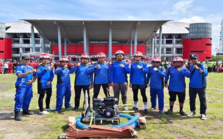Proposal Bantuan Diabaikan, Relawan Damkar Kapuas Tetap Tancap Gas di Lomba Ketangkasan
