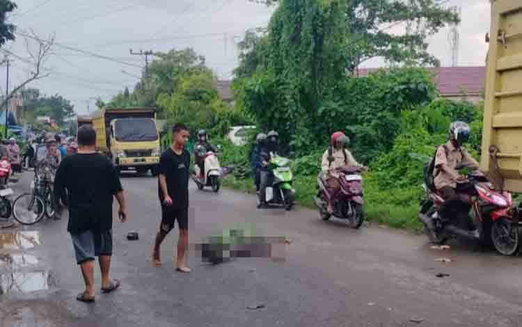 Seorang Pengendara Motor Tewas setelah Kecelakaan di Pekauman Martapura
