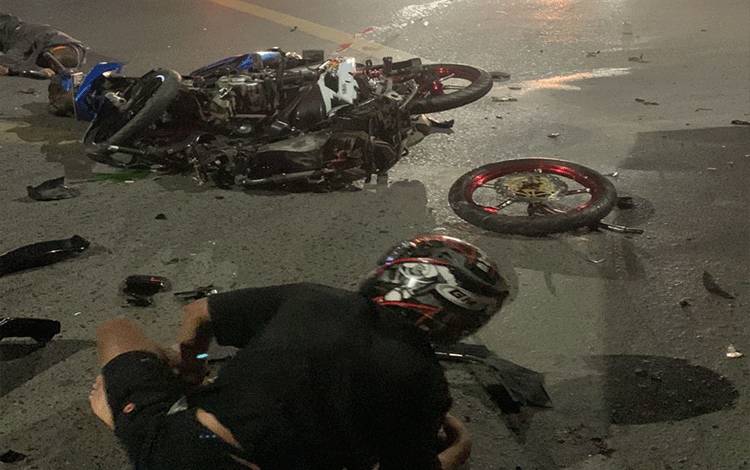 Kecelakaan di Jalan A Yani Banjarmasin, 2 Pemotor Luka Parah