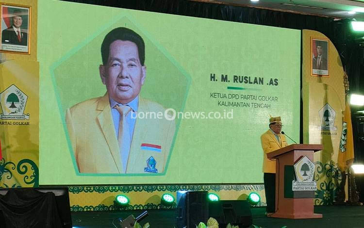 HM Ruslan AS Dorong Kader Golkar Kalteng Solid Menuju Indonesia Maju Lewat Musda XI