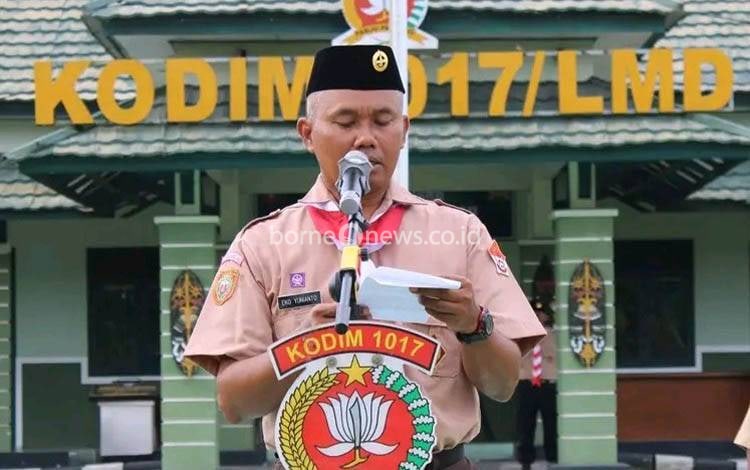 Pelantikan Anggota Saka Wira Kartika Kodim 1017 Lamandau Membentuk Calon Pemimpin Bangsa