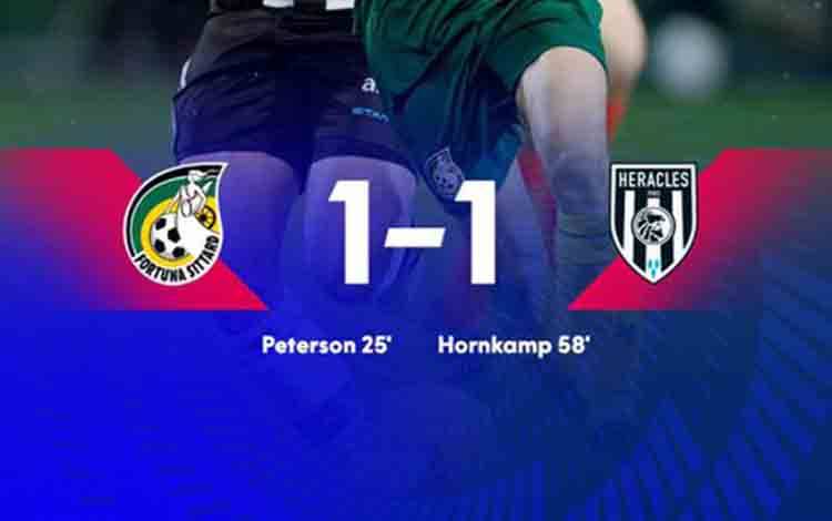 Justin Hubner Main 19 Menit, Fortuna Ditahan Imbang Heracles
