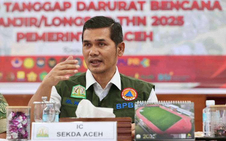 Ketua Posko Komando Tanggap Darurat Bencana Hidrometeorologi Aceh M Nasir.ANTARA/HO-Humas Pemerintah Aceh