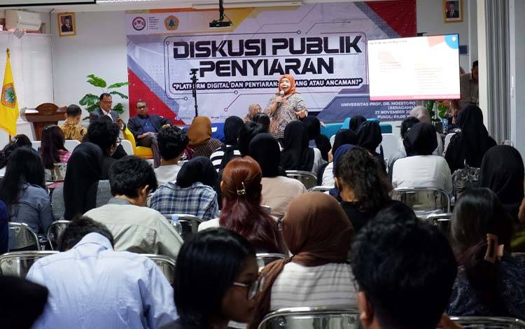 Suasana diskusi publik Moestopo dan KPI