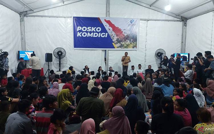 Komdigi Bangun Posko Trauma Healing Untuk Anak Korban Banjir