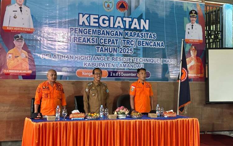 Wakil Bupati Lamandau Buka Pelatihan HART, Tekankan Pentingnya Mitigasi Bencana