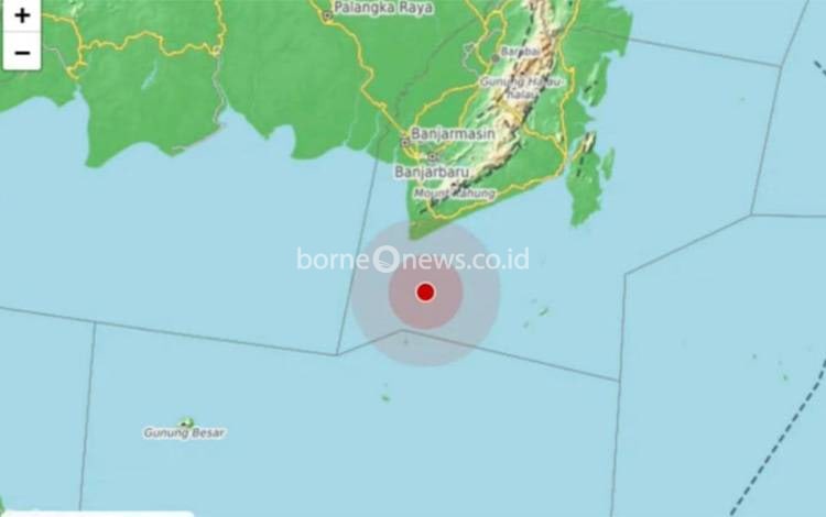 Gempa M4,8 di Lepas Pantai Tanah Laut Kalsel Terasa Hingga Banjarmasin dan Banjarbaru