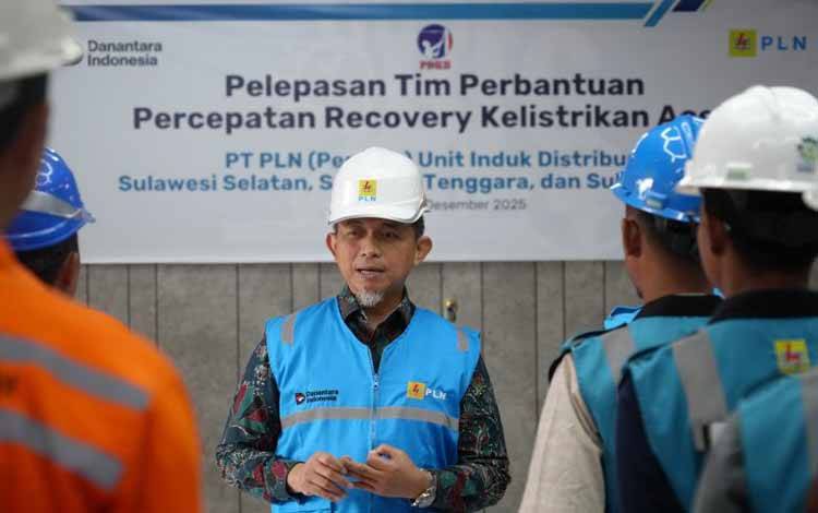 PLN UID Sulselrabar Kirim Tim Khusus ke Aceh untuk Pemulihan Listrik