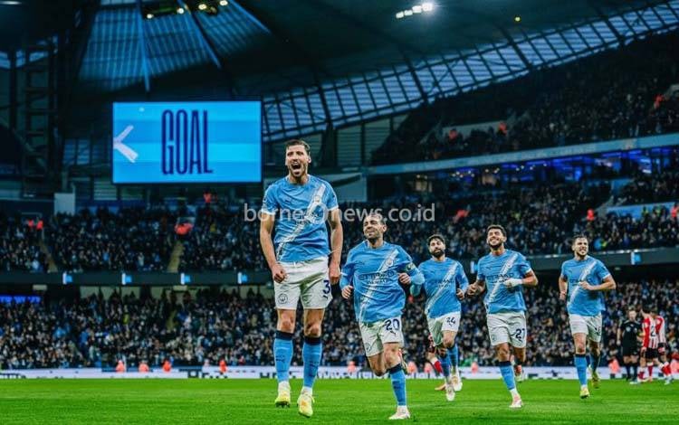 Hajar Sunderland 3-0, Man City Hanya Berjarak Dua Poin dari Arsenal