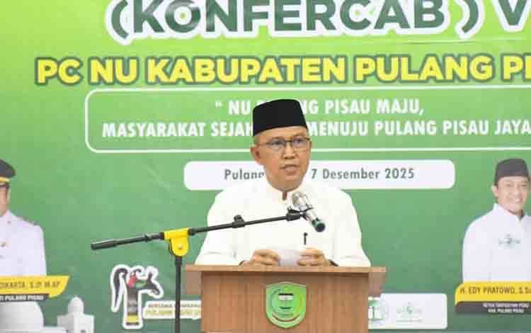Hadiri Konfercab PC NU Pulang Pisau, Wahyudi F Dirun Tegaskan Pengurus Inti Tidak Boleh Terlibat Politik Praktis