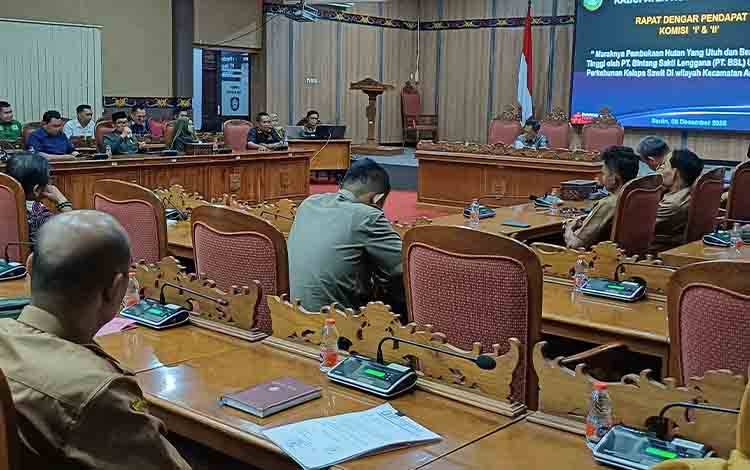 PT BSL Absen dalam RDP Pembukaan Hutan, DPRD Kotim Jadwalkan Ulang