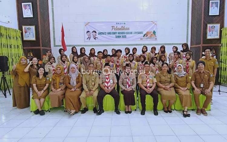 27 Anggota Saka Bakti Husada Cabang Lamandau Resmi Dilantik