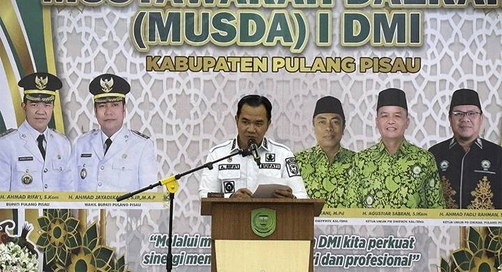 Musda I DMI Pulang Pisau Digelar, Bupati Dorong Masjid Jadi Pusat Dakwah Moderat