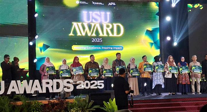 Prodi Magister dan Doktor USU Raih Juara Pertama Kategori Kerjasama Internasional
