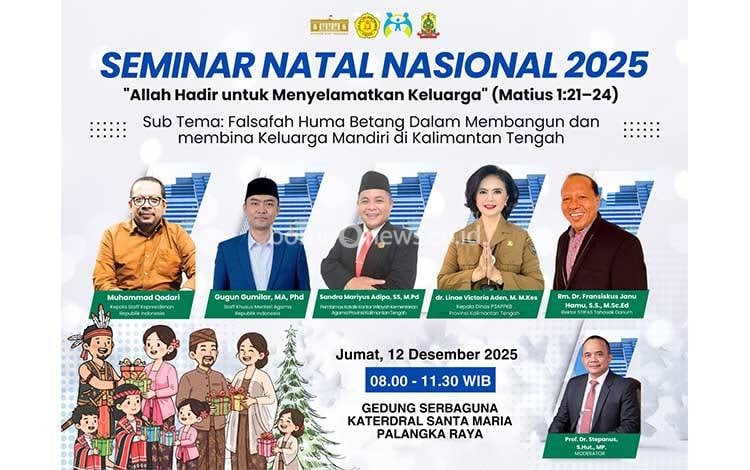 Falsafah Huma Betang Jadi Landasan Tema Natal Seminar Nasional di Palangka Raya