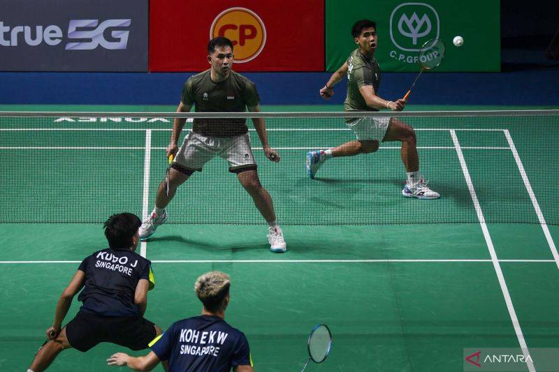 Sabar/Reza Tambah Poin Bagi Indonesia pada Final Beregu Putra