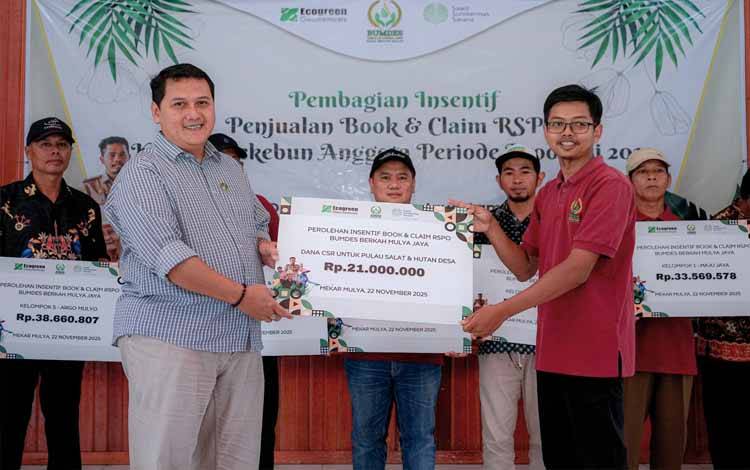 BUMDes Berkah Mulya Jaya Alokasikan Dana RSPO untuk Lingkungan dan Konservasi Orangutan