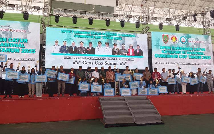 Open Turnamen Catur Kategori 3 Nasional Gubernur Cup 2025 Resmi Ditutup