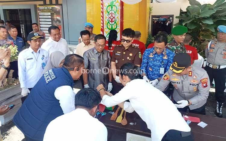 Polres Kotim Musnahkan Setengah Kg Narkoba