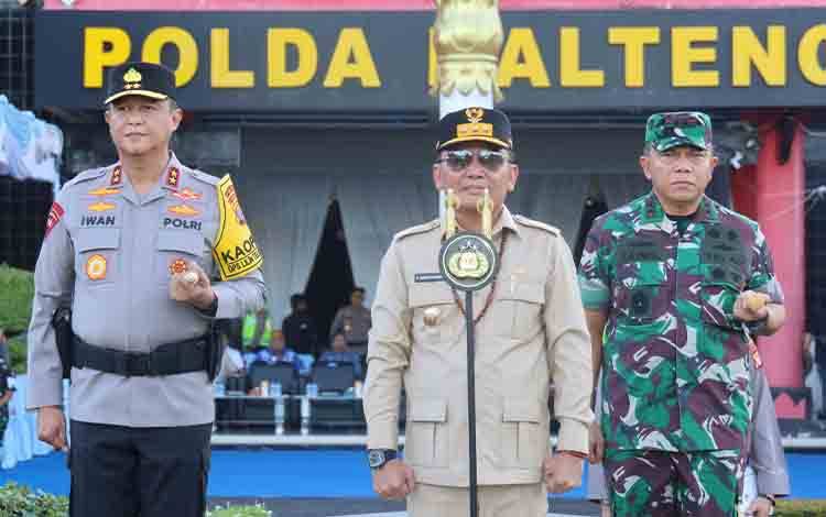 Gubernur Kalteng Berharap Operasi Lilin 2025 Jaga Kamtibmas saat Nataru