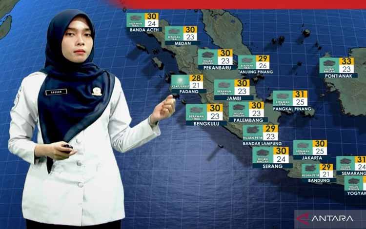 BMKG Prakirakan Hujan Dominasi Sejumlah Daerah Termasuk Palangka Raya