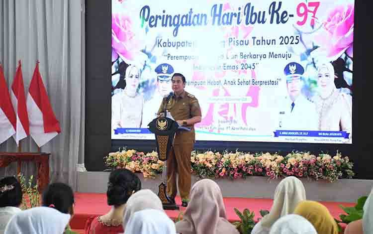 Wabup Pulang Pisau Ajak Perkuat Peran Perempuan pada Puncak Peringatan Hari Ibu ke-97