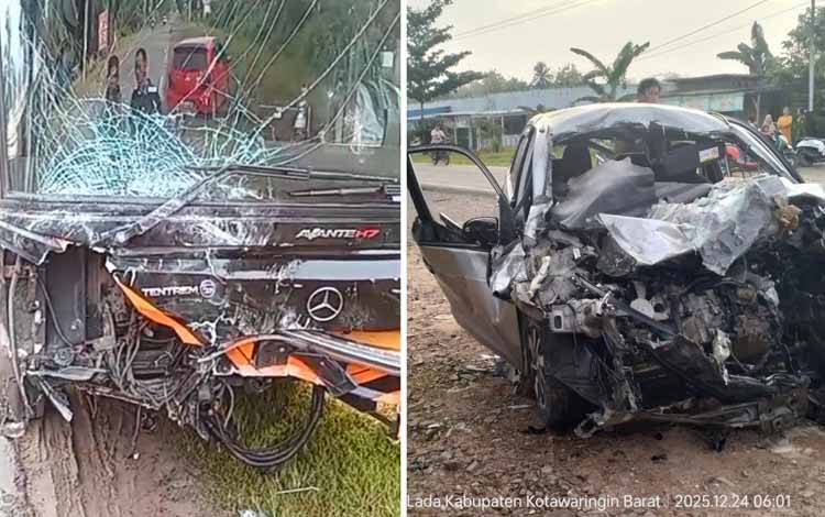 Adu Banteng dengan Bus Yessoe, Pengemudi Honda Brio Tewas di Pangkalan Lada