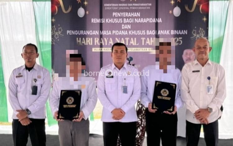 109 Warga Binaan Nasrani di Lapas Palangka Raya Dapat Remisi Khusus Natal 2025